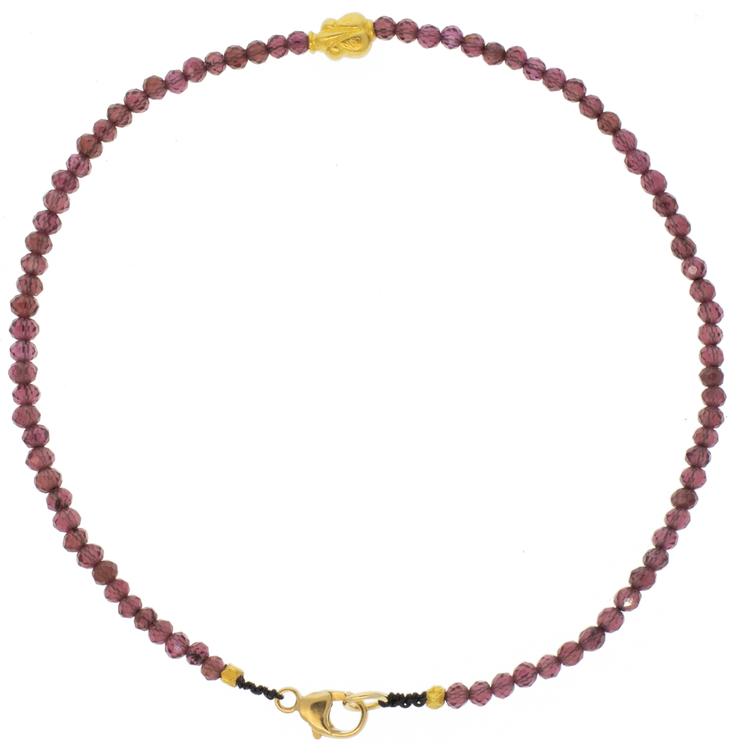 Margaret Solow: Bracelet,18k bead,Garnet