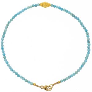 Margaret Solow: Bracelet,18k bead,Turquoise