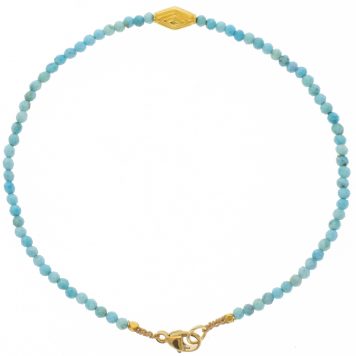 Margaret Solow: Bracelet,18k bead,Turquoise