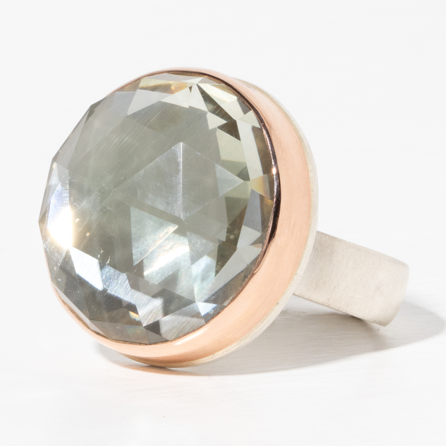 Jamie Joseph Trunk Show 2025: Ring 87, MINT QUARTZ, size 8.25 , measures 3/4" in diameter
