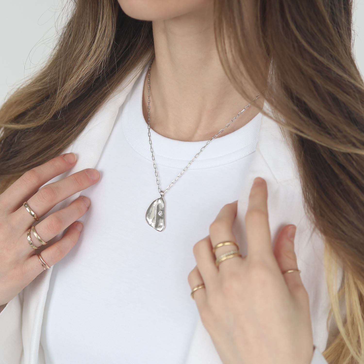 CVC Stones : Necklace, One of a kind, Alchemist SS and Lab Diamonds SS W7