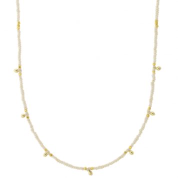 Lulu Designs: Palace Necklace, White Pearl