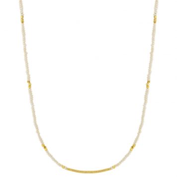 Lulu Designs: Zephyr Necklace, White Pearl