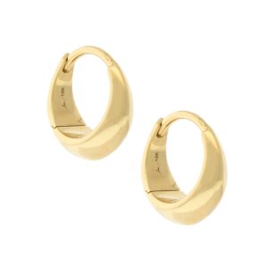 Lizzie Mandler:18k Hoops,PAIR,SMALL Crescent Huggies