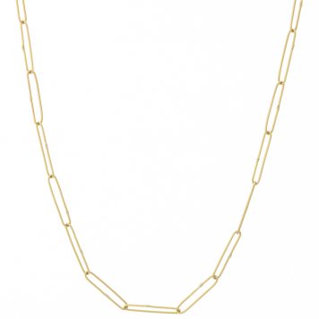 Erin Cuff: 18K yg Paperclip Chain, 20"