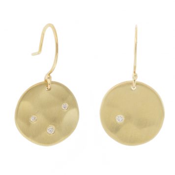Sarah McGuire: Ursa Minor Earring, 10K Yellow Gold w/ Diamonds