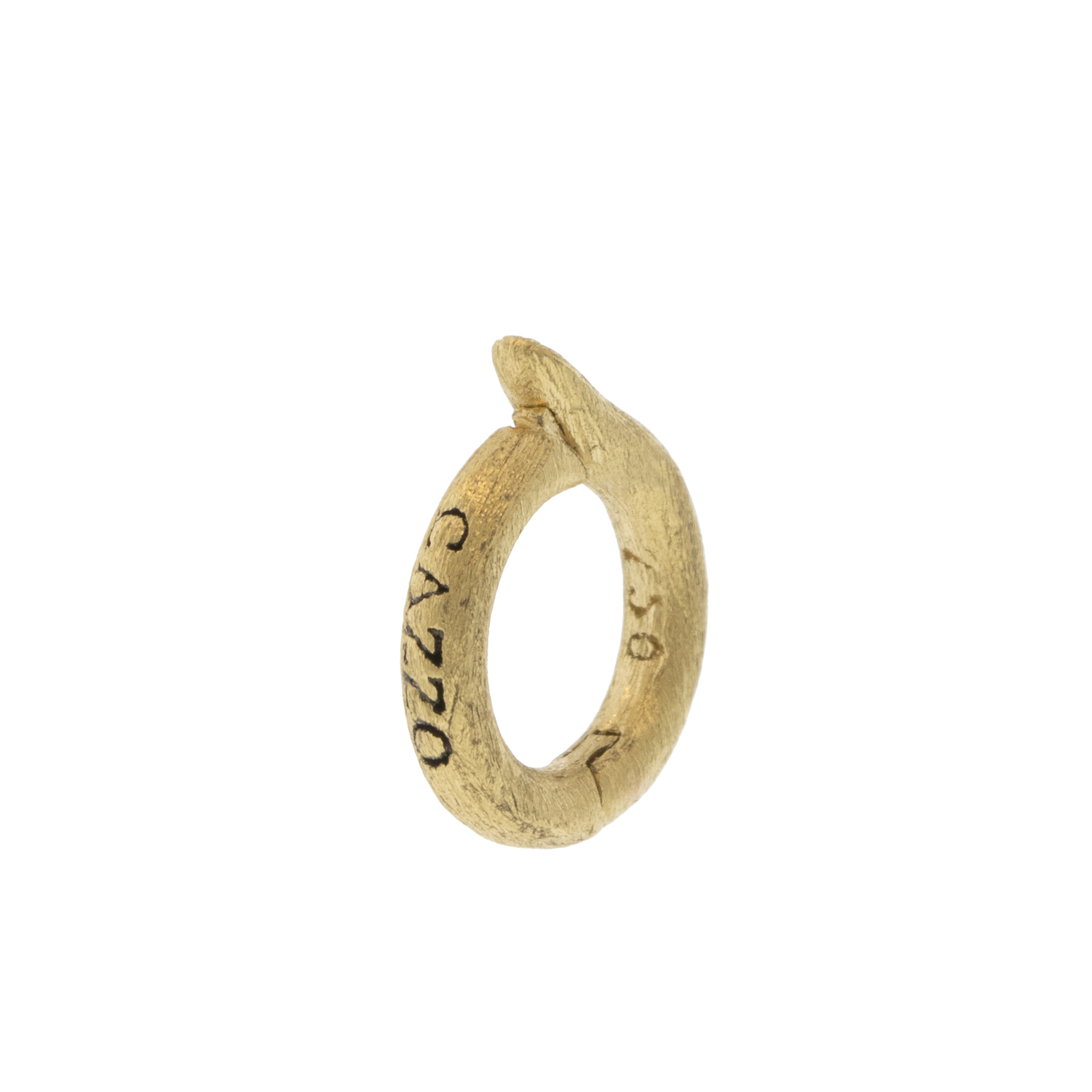 Erica Molinari Trunk Show: 18K Small round charm holder ‘WTF’