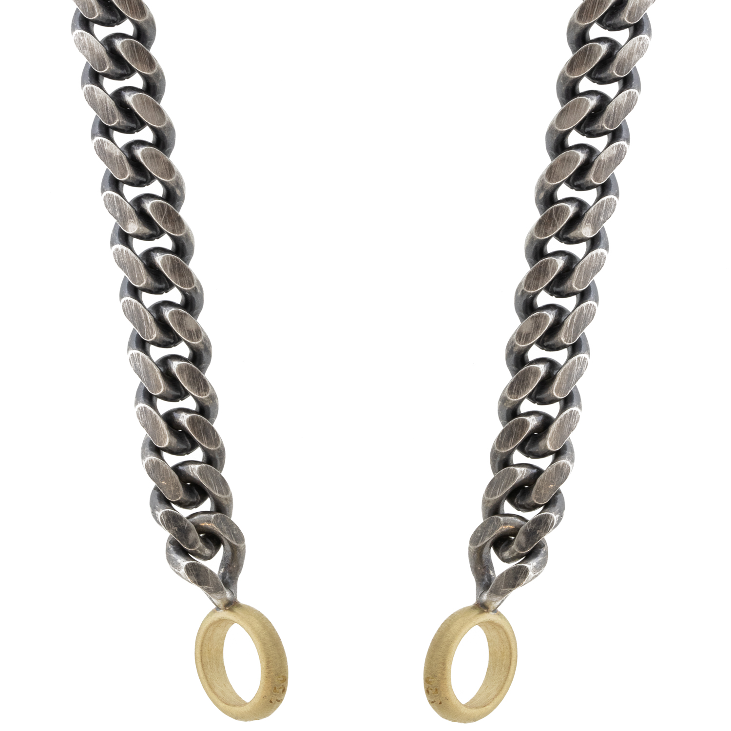 Erica Molinari:SS/ Heavy open ended curb chain 18k end links 17