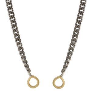 Erica Molinari:SS/Small open ended curb chain 18k end links 18