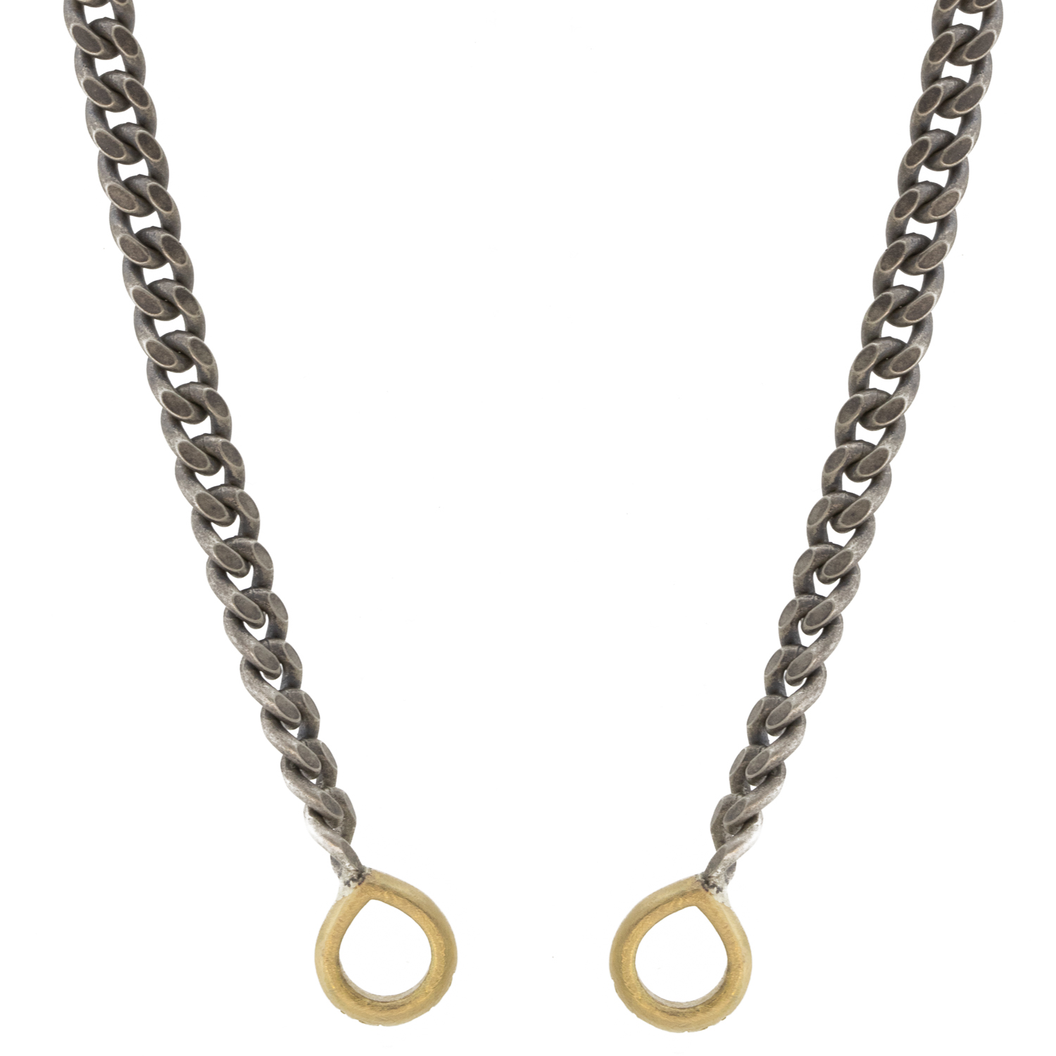 Erica Molinari:SS/Small open ended curb chain 18k end links 18