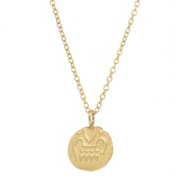 Robin Haley: Necklace, 14k Gold, Delicate "In Safe Keeping Artifact", 16" chain