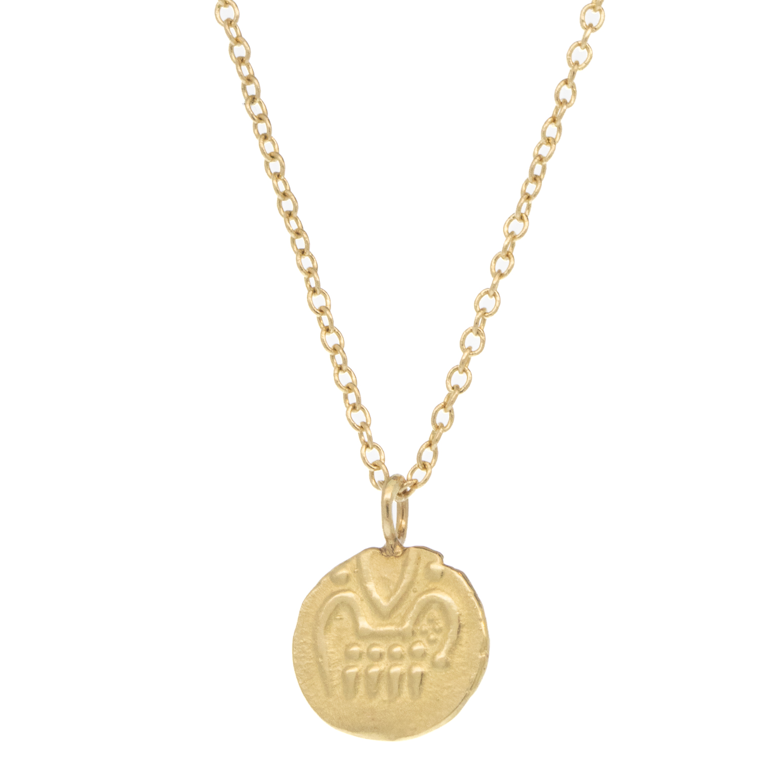 Robin Haley: Necklace, 14k Gold, Delicate "In Safe Keeping Artifact", 16" chain
