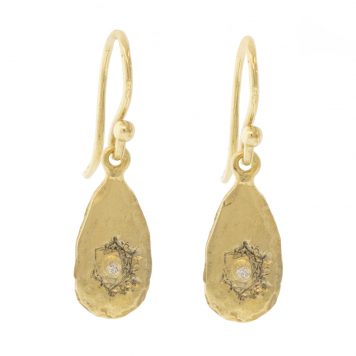 Victoria Cunningham Trunk Show: 14k wisdom earrings 13/16 x 1/4