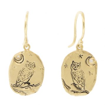 Victoria Cunningham Trunk Show: 14K spirit earrings15/16 x 7/16