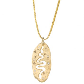Victoria Cunningham Trunk Show: 14K serpent (charm only), Measures 1" x 7/16" including bail