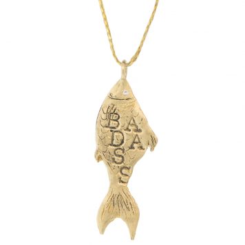 Victoria Cunningham Trunk Show: 14K koi (charm only), Measures 1 5/16" x 1/2" including bail