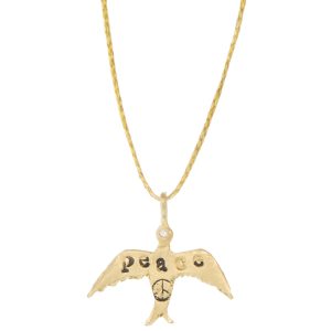 Victoria Cunningham Trunk Show: 14K dove (charm only), Measures 3/4" x 7/8" including bail