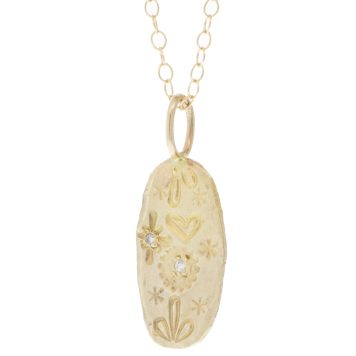 Victoria Cunningham Trunk Show: 14k heart center (charm only) 13/16 x 3/8
