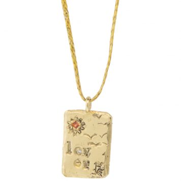 Victoria Cunningham: 14k lover (charm only)11/16 x 7/16