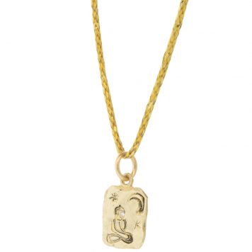 Victoria Cunningham Trunk Show: 14k stillness (charm only) 9/16 x 5/16