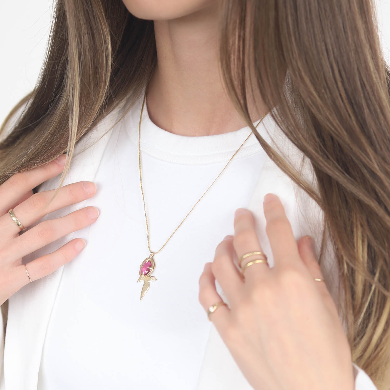 Victoria Cunningham Trunk Show: 14K freedom (charm only)1 1/2 x 5/8
