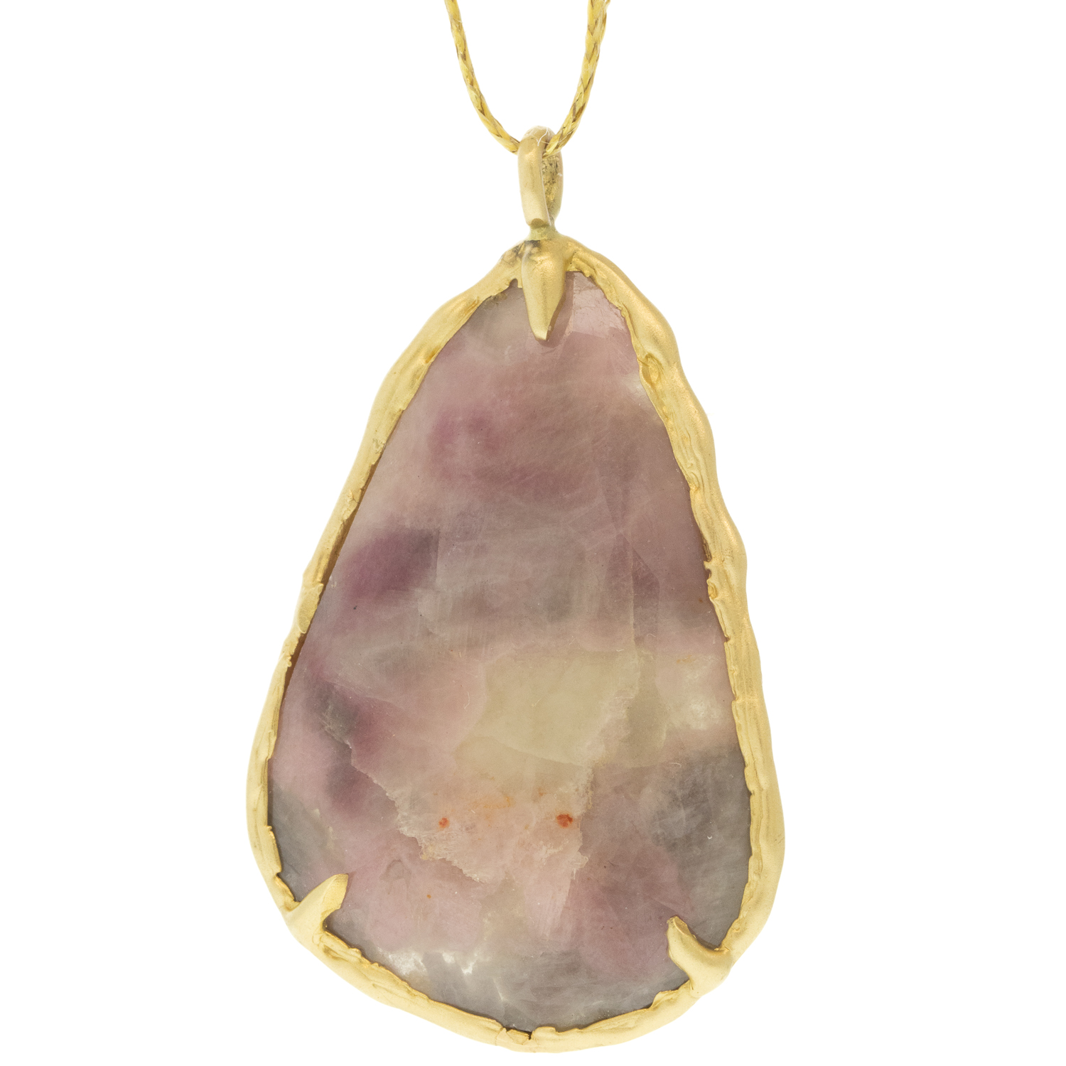 Victoria Cunningham Trunk Show:14k 23ct Pink Sapphire(Pendant Only), Measures 1 3/4" x 1 1/16" including bail