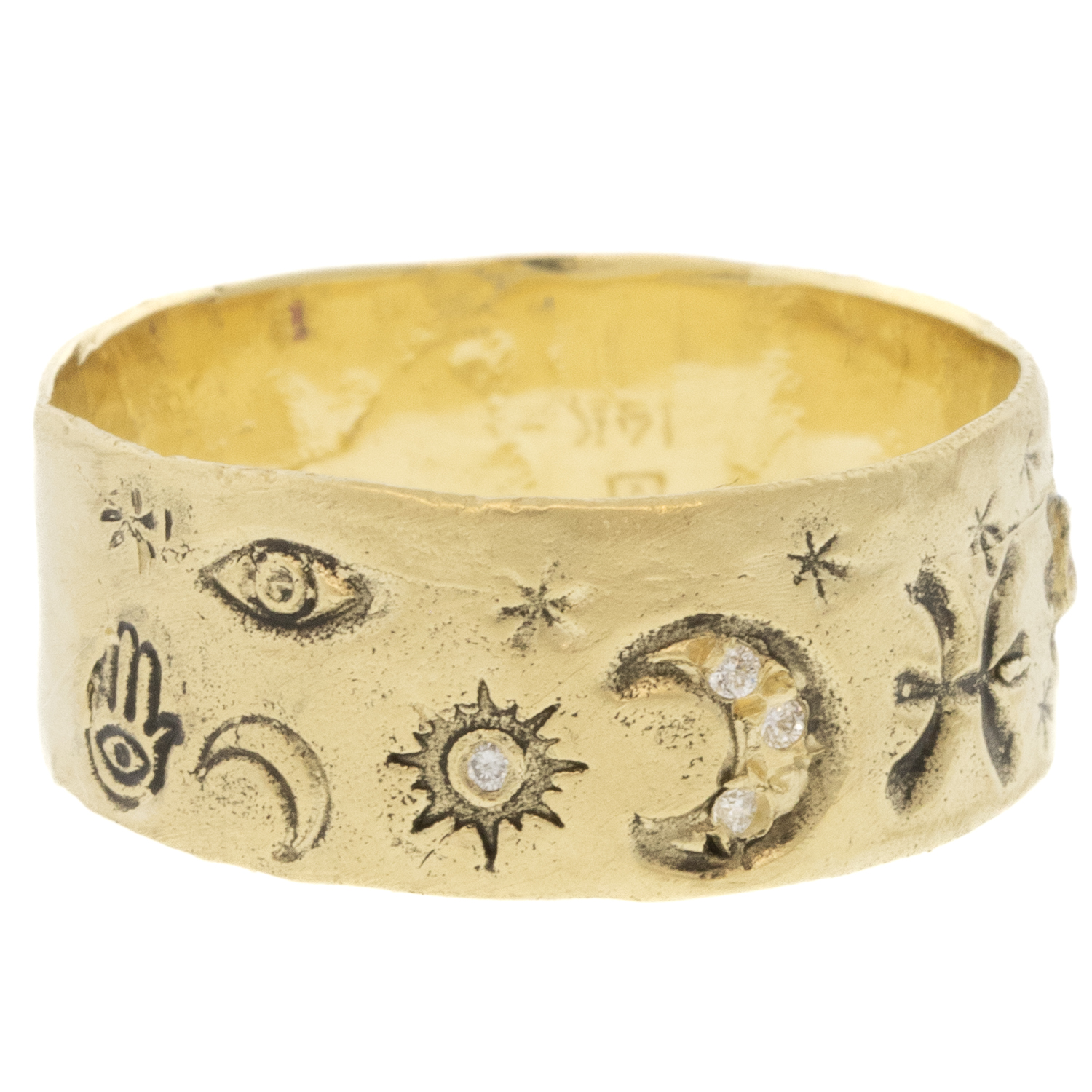 Victoria Cunningham:14K pisces ring, Size 9, Width 5/16"