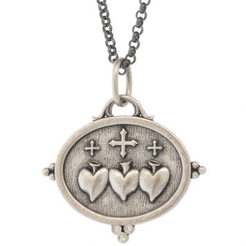 Erica Molinari: SS Diamond Triple Sacred Heart -"Love" -.015cts