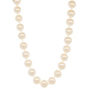 Alison Shiboski:7mm  Round Freshwater pearl strand 26",SS Clasp