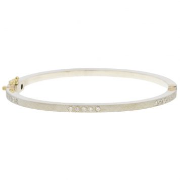 Rene Escobar: Bangle, ARIA 2.5mm, White gold,Medium