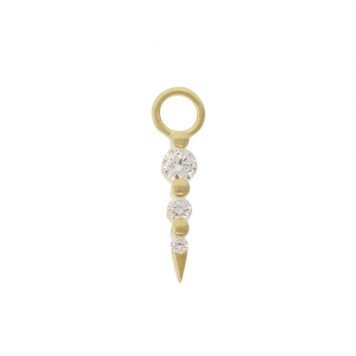 Three Stories Jewelry: Medium Sari Dagger Charm, .13 TCW SINGLE