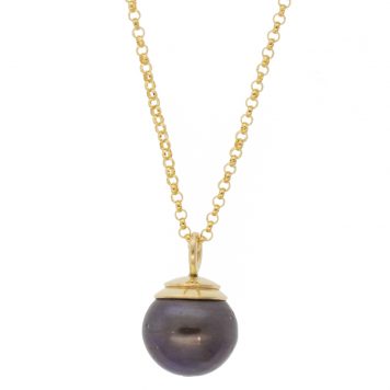 Lulu: Cleo Necklace, Peacock Pearl
