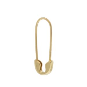 Maya Brenner:Baby safety pin earring,14k,Plain-SINGLE