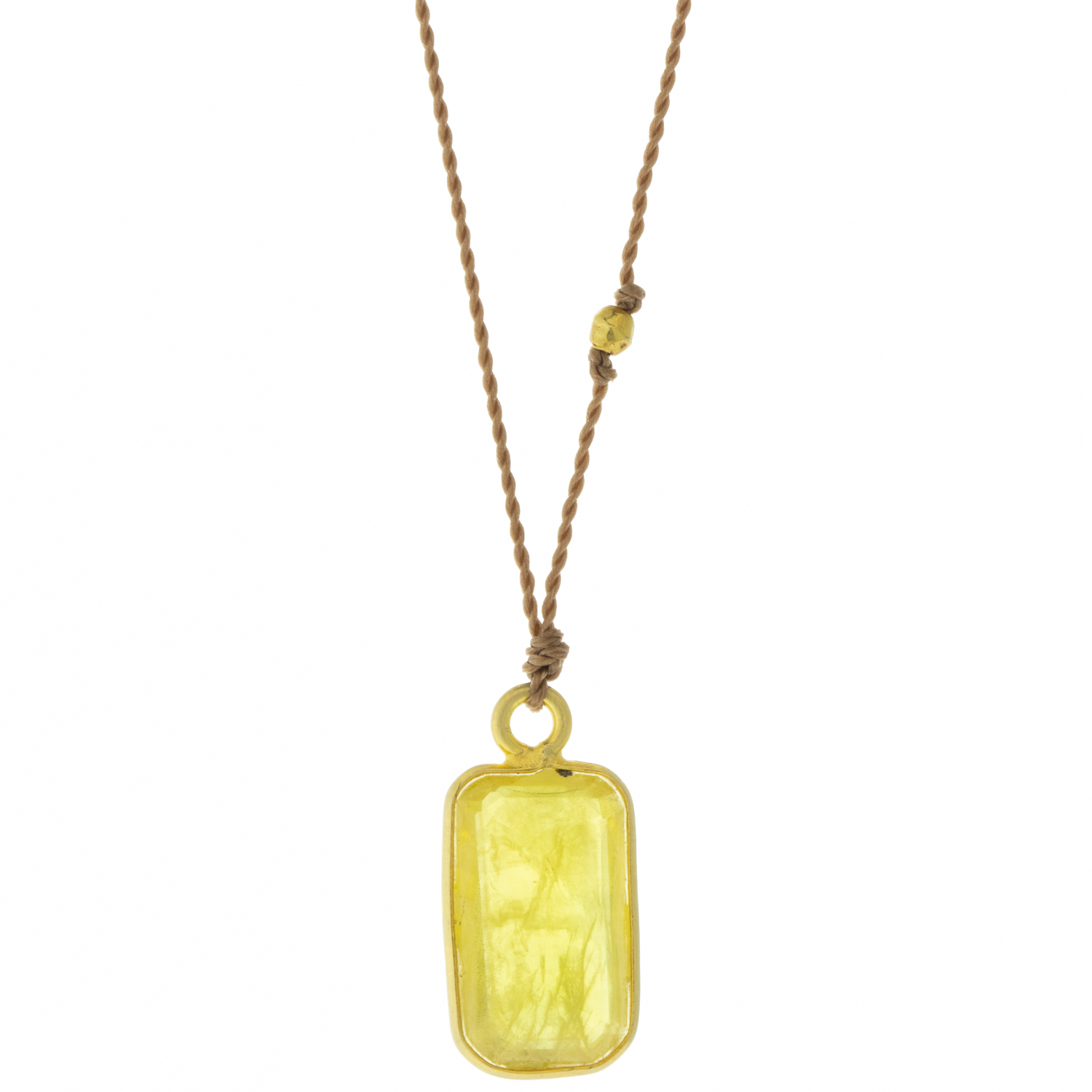 Margaret Solow: Necklace, 14k, Yellow Sapphire