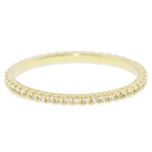 ILA: Odo Eternity Ring in Diamonds, 14k YG, 6.5