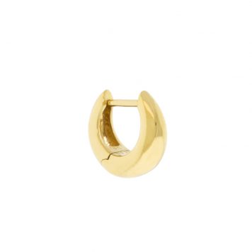 Sulee:18k 6.5MM SIGNATURE TAPERED HOOP (single)