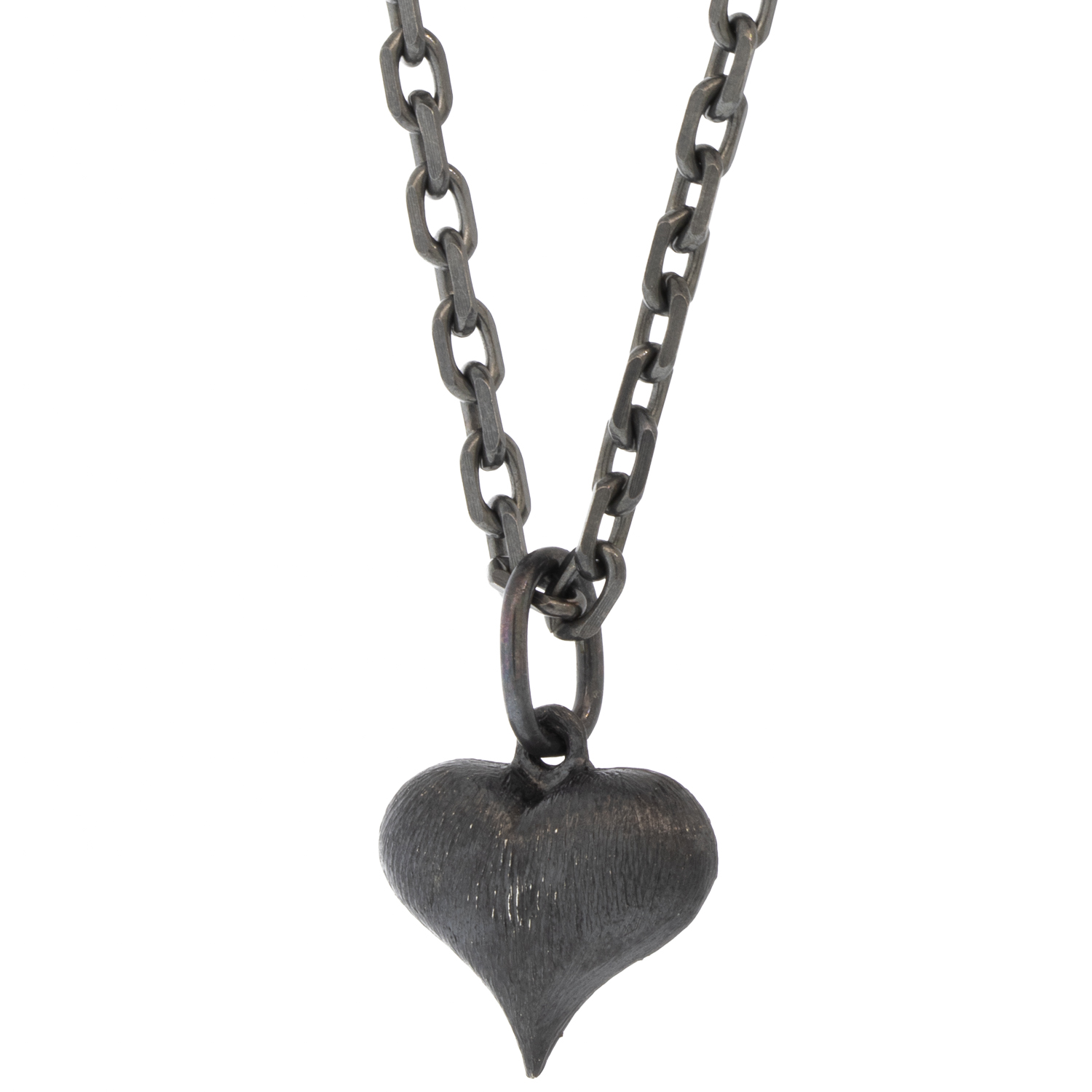 Erica Molinari : MEMO SS Large Puff Pave Diamond Heart .9cts