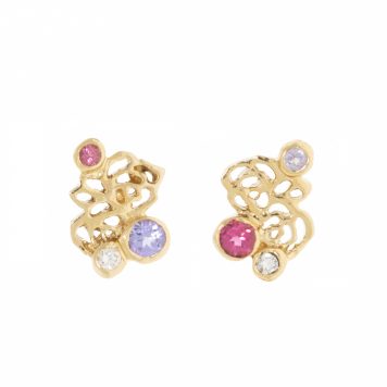 Dohee:Earring,SWEET ROSE (Pair) 14KYG