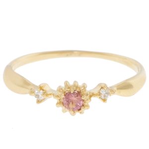 Dohee:Ring,GWAH Supreme,Padparadscha Sapphire 14KYG
