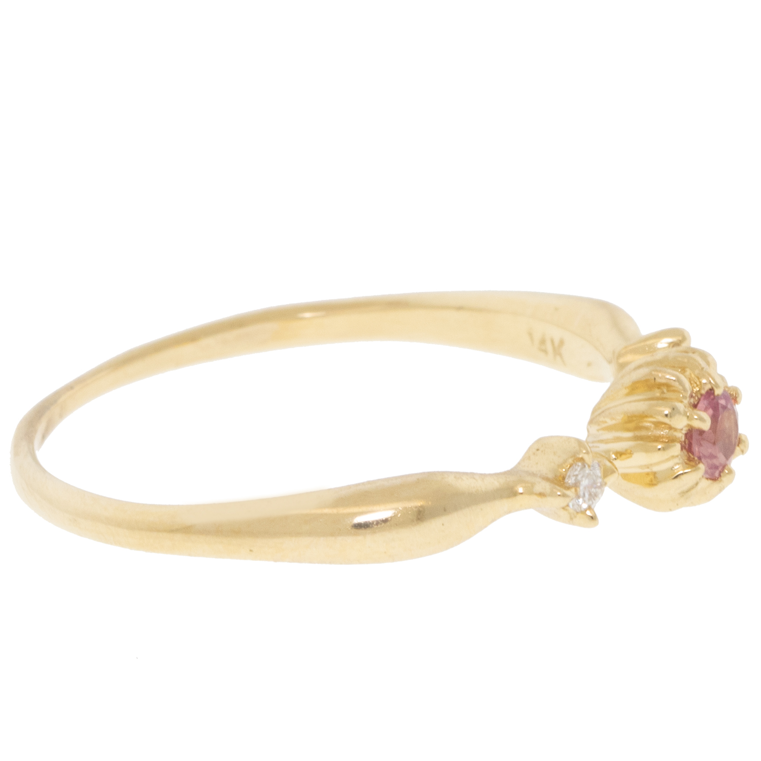 Dohee:Ring,GWAH Supreme,Padparadscha Sapphire 14KYG