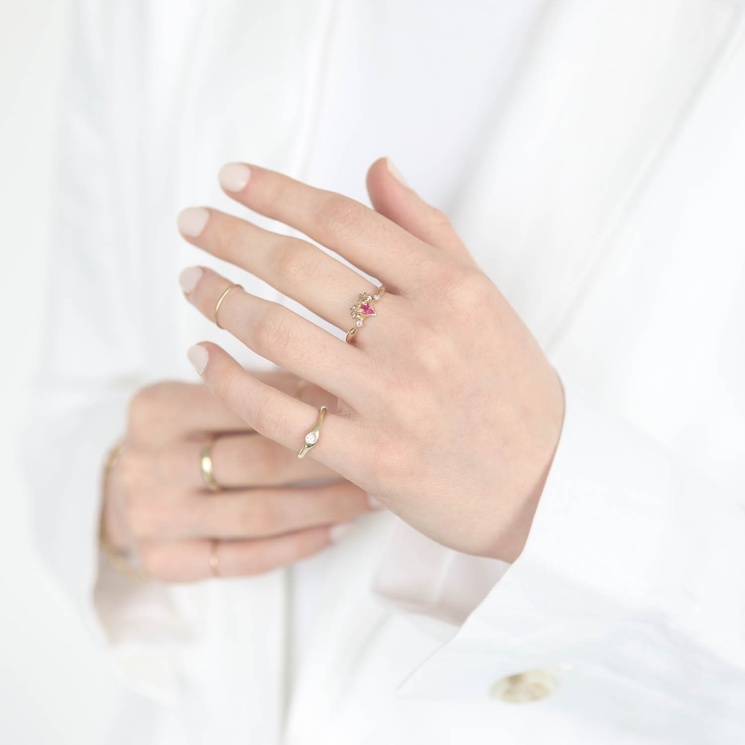 Dohee:Ring,ONBI-AE RUBY 14KYG
