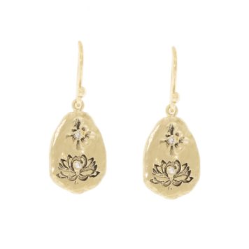 Victoria Cunningham Trunk Show:14k meditate earrings
