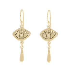 Victoria Cunningham Trunk Show:14k evil eye earrings