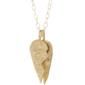 Victoria Cunningham Trunk Show:14k M split heart half (charm only) LEFT