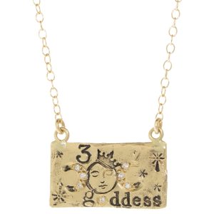 Victoria Cunningham Trunk Show:14k triple goddess Charm plus chain