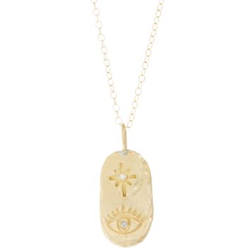 Victoria Cunningham: Protect Pendant (charm only) 14k YG