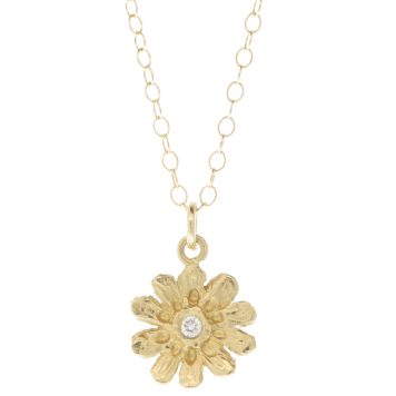 Victoria Cunningham Trunk Show: 14k flower + pave dia (charm only)