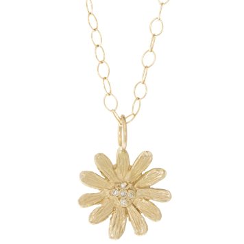 Victoria Cunningham Trunk Show: 14k daisy + pave dia (charm only)