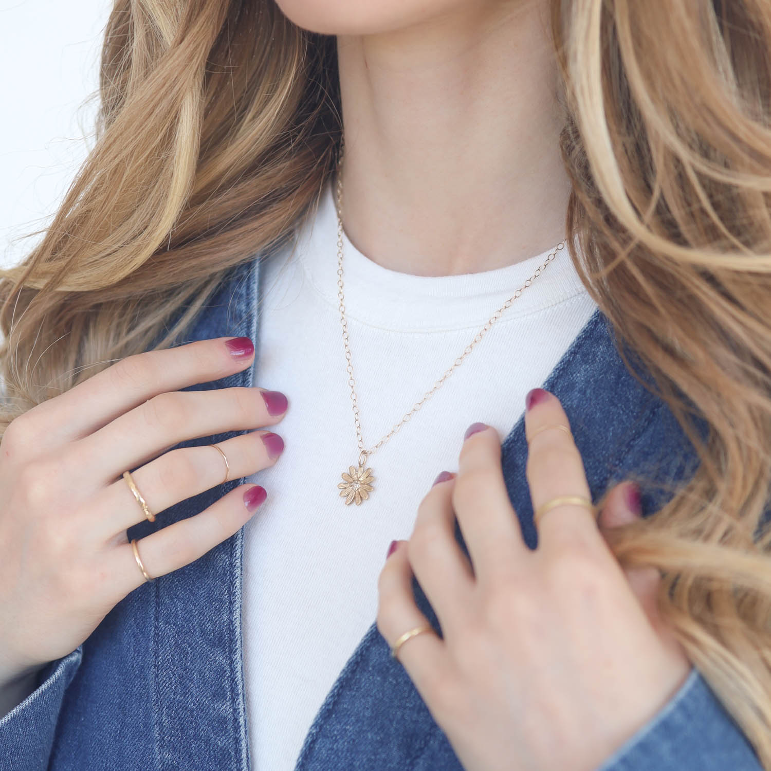 Victoria Cunningham Trunk Show: 14k daisy + pave dia (charm only)