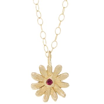 Victoria Cunningham Trunk Show:14k daisy + RUBY (charm only)